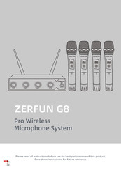 ZERFUN G8 Pro Manual