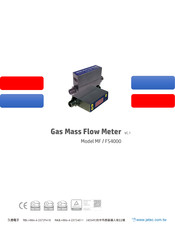 Jetec Gas Mass Flow Meter MF 4000 Manual