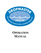 Gecco DROPMASTER Mini E Operation Manual