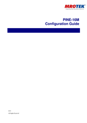 MROTEK PINE-16M Configuration Manual