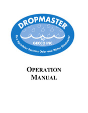 Gecco Dropmaster DM12 Operation Manual