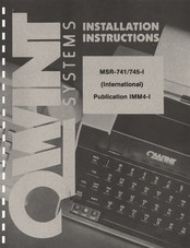 QWINT MSR743-I Installation Instructions Manual