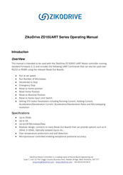 Zikodrive ZD10UART Series Operating Manual