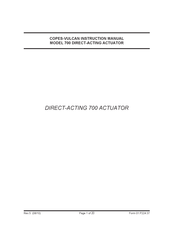 COPES-VULCAN 700 Instruction Manual
