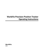 WorldViz PPT-X Operating Instructions Manual