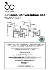 Orange-Casual WK-OC-21Y-02 Assembly Instruction Manual