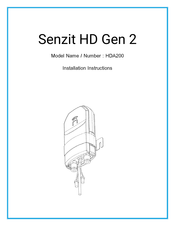 Senzit HDA200 Installation Instructions Manual