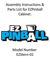 EZPinball EZStern-01 Assembly Instructions & Parts List