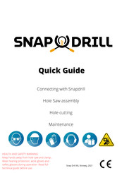 SNAP DRILL SD168 Quick Manual