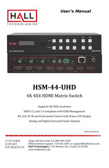 Hall Technologies HSM-44-UHD User Manual