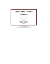 eBrailler Cosmo Braille User Manual