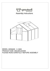 Sproutwell GRANGE-3,3000 Assembly Instructions Manual