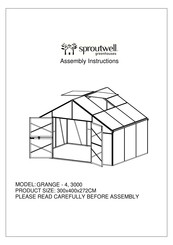 Sproutwell GRANGE-4,3000 Assembly Instructions Manual