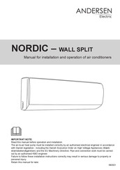 Andersen Electric NORDIC 1423 Manual