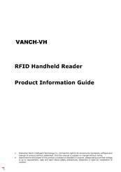 VANCH VANCH-VH Product Information Manual
