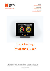 Geo trio + heating Installation Manual