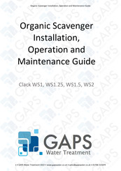 GAPS Clack WS1.5 Installation, Operation And Maintenance Manual