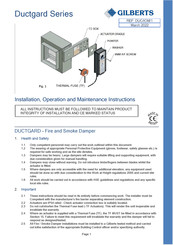 GILBERTS Ductgard Series Installation,Operation And Maintenance Instruction