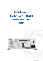 NAU ROBOTICS RC40A Operating	 Instruction