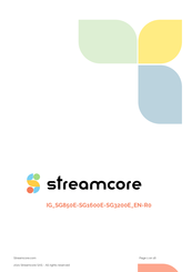 STREAMCORE SG 1600e Manual