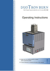 DuoTron Burn EX-1000 Operating Instructions Manual