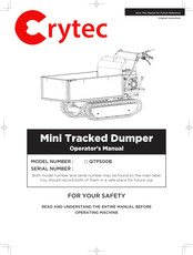 Crytec QTP500B Operator's Manual