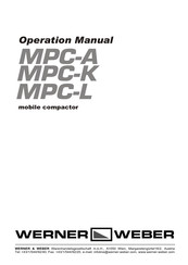 Werner & Weber MPC12A Operation Manual