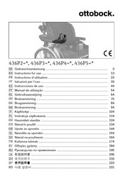 Otto Bock 436P4 Series Instructions For Use Manual