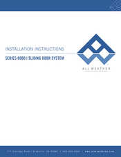 ALL WEATHER 8000 Series Installation Instructions Manual