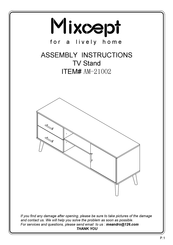 Mixcept AM-21002 Assembly Instructions Manual