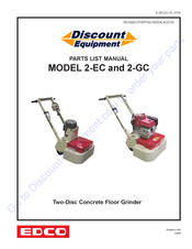 Discount Equipment 2-EC Assembly And Parts List Manual