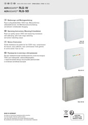 AERASGARD RLQ-W VA Operating Instructions, Mounting & Installation