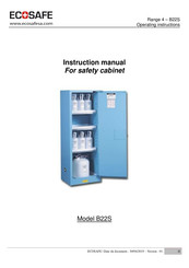 ECOSAFE B22S Instruction Manual