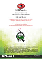 bierkuhl BOS Cleantec Operation And Maintenance Manual