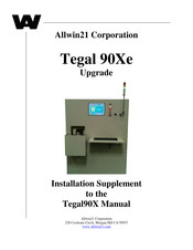 Allwin21 Tegal 90Xe Installation Supplement Manual