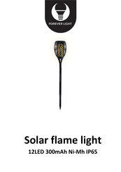 Forever light Solar flame light Manual