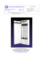 CUSTOM ULTRASONICS 20000 Operator's Manual