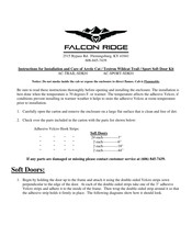 Falcon Ridge AC-TRAIL-SDK01 Instructions For Installation And Care