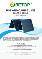 BETOP LS-HB100 Use And Care Manual
