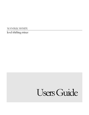 MANIKK SHMIX User Manual