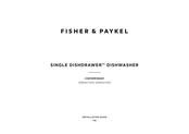 Fisher & Paykel SINGLE DISHDRAWER DD60SCHW9 Installation Manual