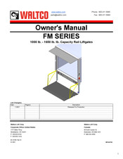 WALTCO FM1650 Owner's Manual