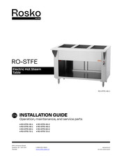 Rosko RO-STFE-60-1 Installation Manual