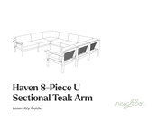 neighbor Haven 8-Piece U Sectional Teak Arm Assembly Manual