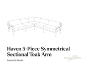 Neighbor Haven 5-Piece Symmetrical Sectional Teak Arm Assembly Manual