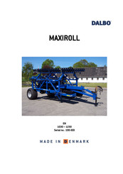 DALBO MAXIROLL 1030 Manual