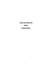 Strong Manufacturing SprayMate 35-D Owner's Manual