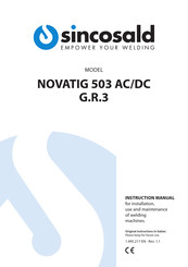 SincoSald NOVATIG 503 AC/DC Instruction Manual