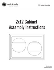 Implicit Audio 2x12 Cabinet Assembly Instructions Manual