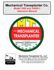 MECHANICAL TRANSPLANTER 1000 Operator's Manual